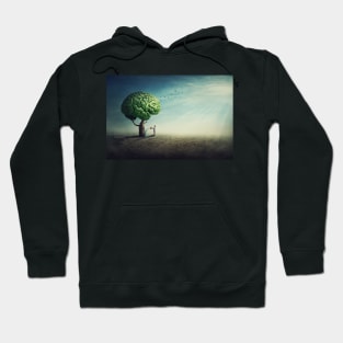 Surreal brain tree Hoodie